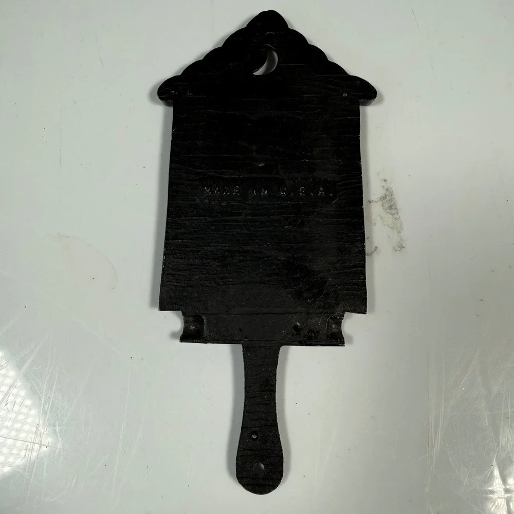 Cast Iron Outhouse Sign Black Rustic Bathroom Decor Cottagecore Rustic Country